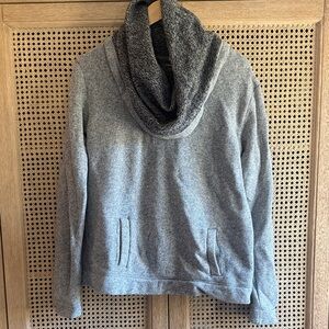 J. Crew Gray Cowl Neck Sweatshirt
